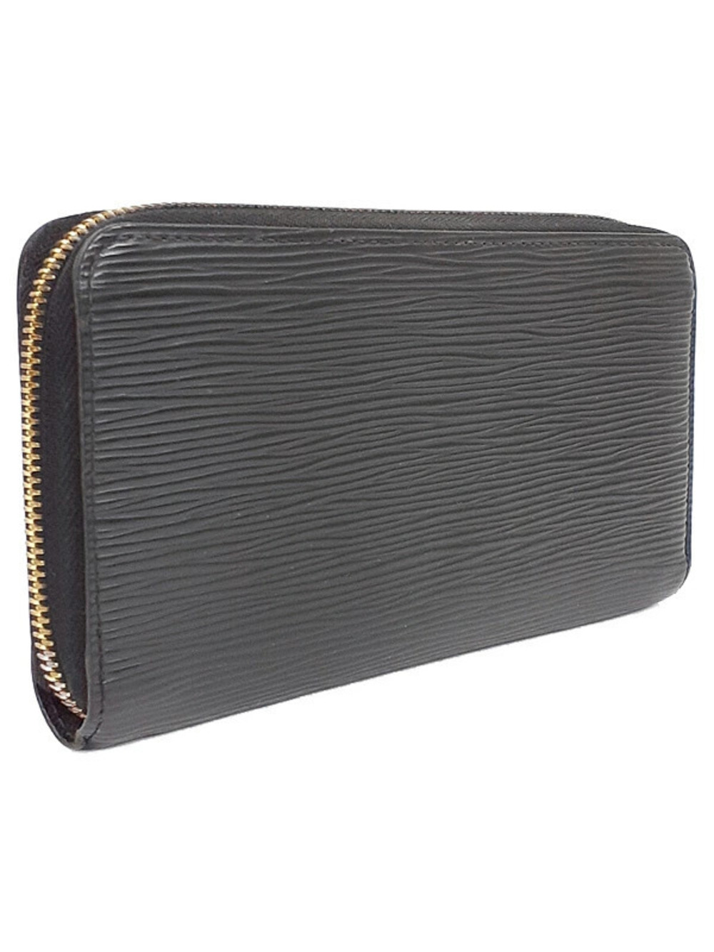Louis Vuitton Zippy Wallet Round Long Epi Zipper Black